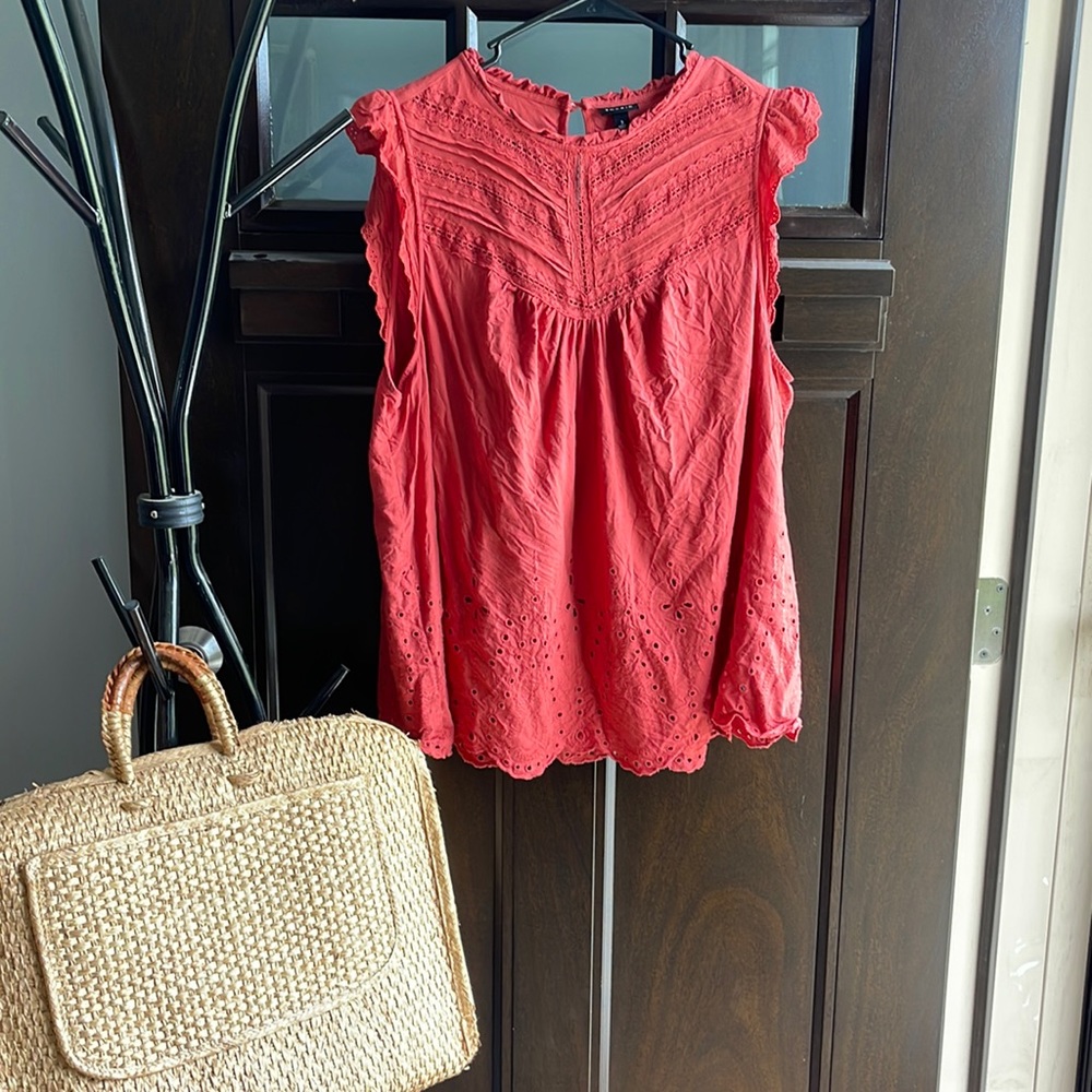 Torrid size 3 rust eyelet top